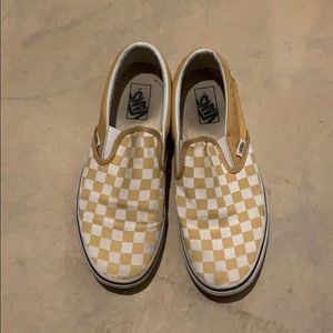 Yellow Checkered Vans